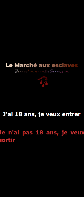 inscription marche aux esclaves bdsm