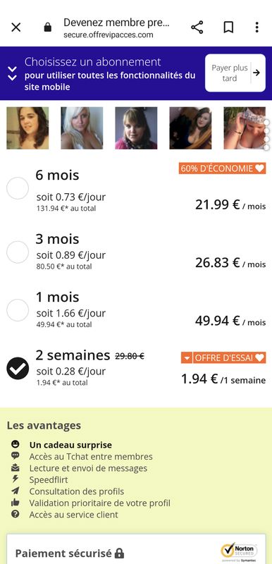 abonnement rencontres rondes